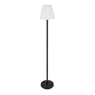 Hello Honey® 57.75" Black Touch Sensor Metal Solar Floor Lamp
