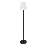 Hello Honey® 57.75" Black Touch Sensor Metal Solar Floor Lamp