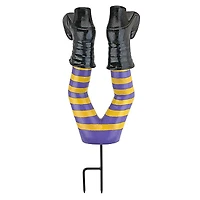 Design Toscano 16.5" Crash Landing Wicked Witch Legs Garden Stake Statue