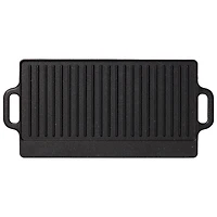 THE ROCK by Starfrit Traditional Cast Iron Reversible Grill Griddle