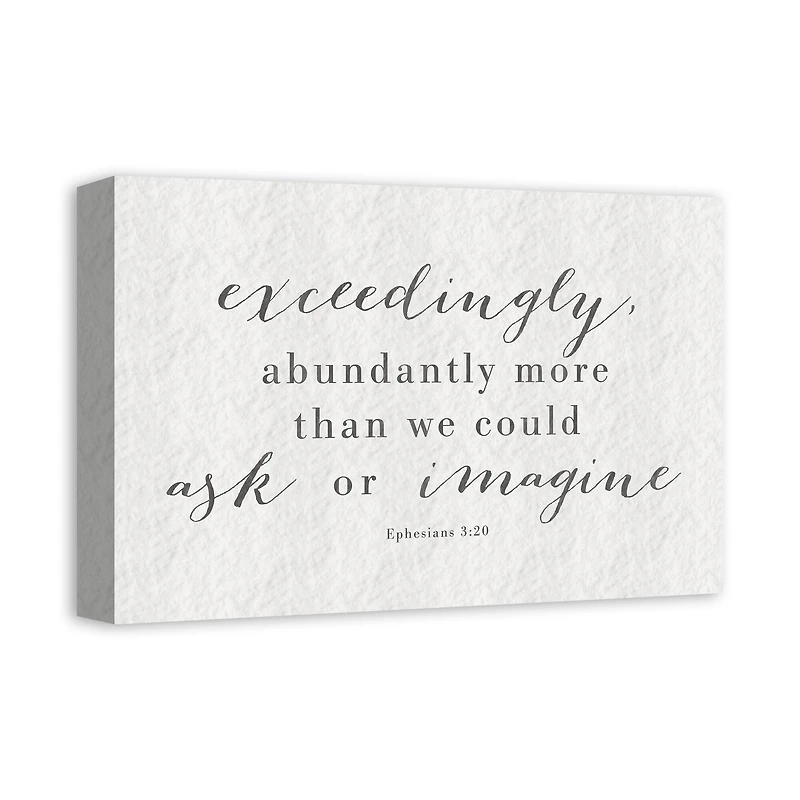 Abundantly More 18" x 12' Canvas Wall Art