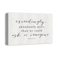 Abundantly More 18" x 12' Canvas Wall Art