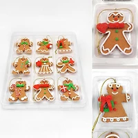 Wizardi Small Christmas Gingerbread Ornaments, 9ct.