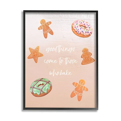 Stupell Industries Those Who Bake Holiday Cookies Framed Giclee Art