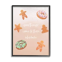 Stupell Industries Those Who Bake Holiday Cookies Framed Giclee Art