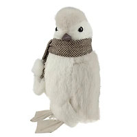 8" Ivory Sisal Penguin Christmas Figure
