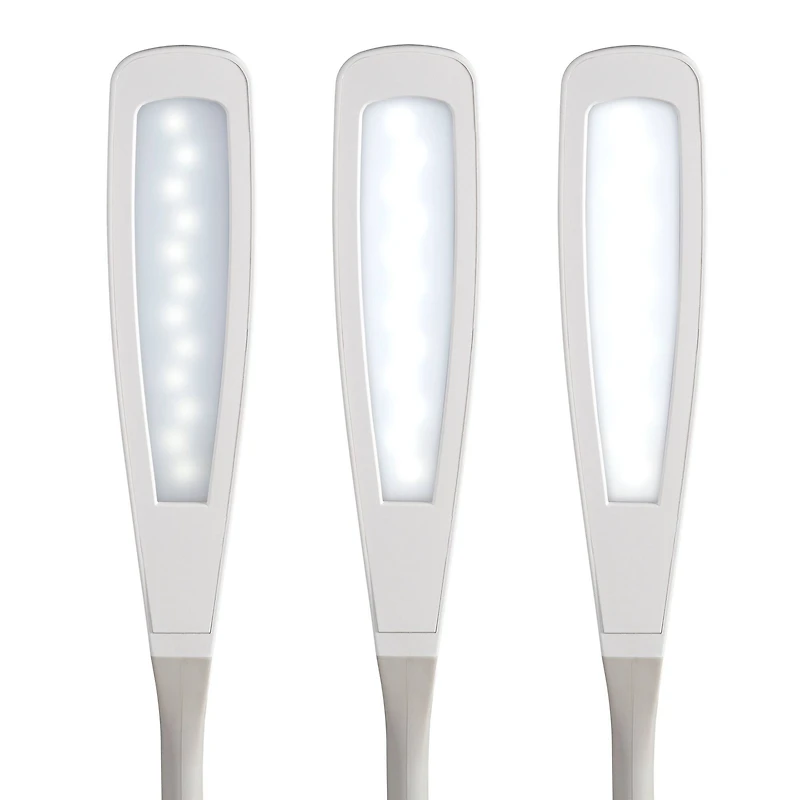 OttLite Wellness Series 26.25" White LED Desk Lamp with Charging Station