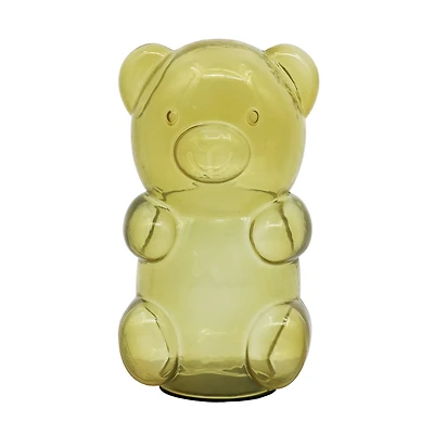 8" Yellow Glass Bear Tabletop Décor by Ashland®