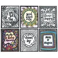 S&S® Worldwide Think Positive Velvet Art Posters, 24ct.