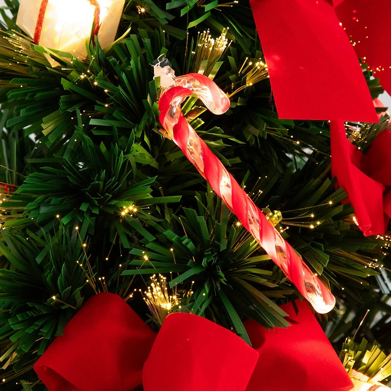 2ft. Fiber Optic Classic Star-Topped Artificial Christmas Tree in Decorative Planter