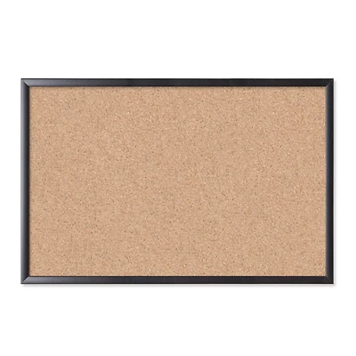U Brands™ Black 36'' x 24'' MDF Framed Cork Bulletin Board