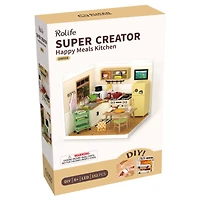 Rolife® Super Creator Happy Meals Kitchen DIY Miniature Kit