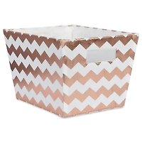 Polyester Chevron Trapezoid Bin
