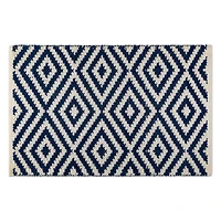 DII® Navy Large Diamond Rug, 20" x 31.5"