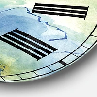 Designart 'Seashell Cosmos Ii Cabin Wall Clock