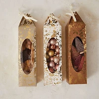 Hello Honey® 15" Gold Foil Floral Paper Gift Box with Window Set