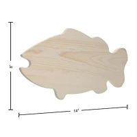 Good Wood by Leisure Arts 14" Pine Fish Board