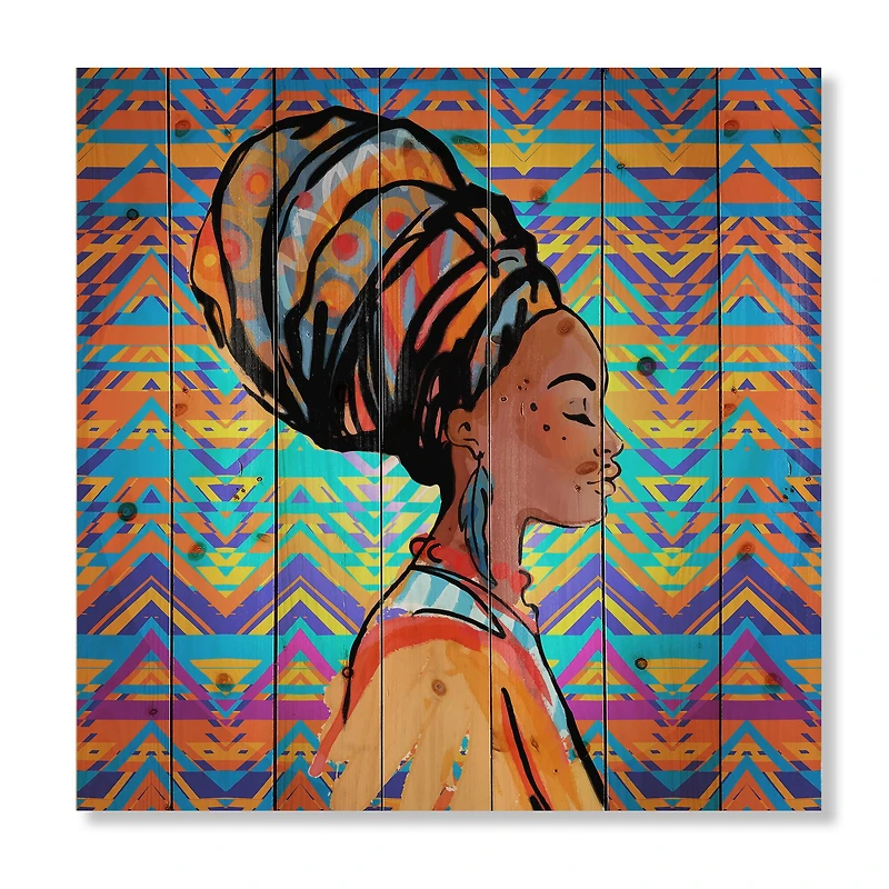 Designart - African American Woman with Turban IV