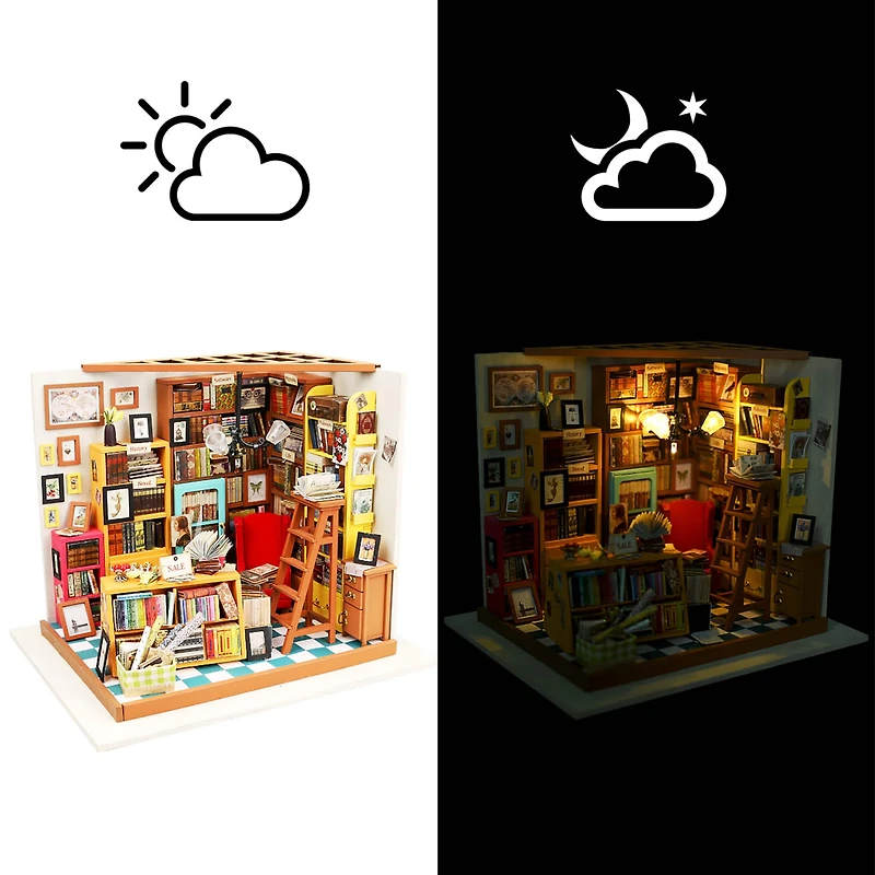 Rolife® Sam's Study DIY Miniature House Kit