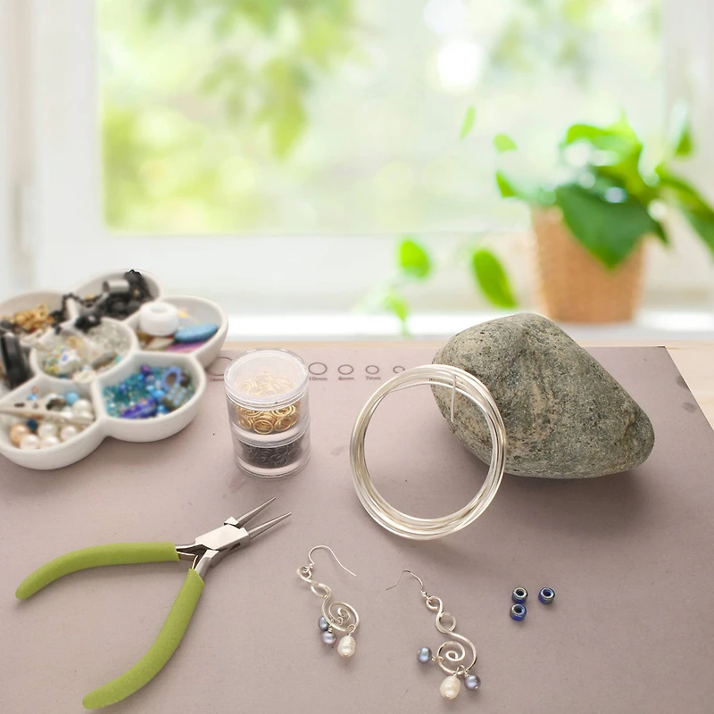 The Beadsmith® Wire Elements™ 16 Gauge Tarnish Resistant Medium Temper Silver Half Round Wire, 4yd.