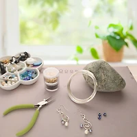 The Beadsmith® Wire Elements™ 16 Gauge Tarnish Resistant Medium Temper Silver Half Round Wire, 4yd.