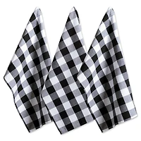 DII® Black Buffalo Check Dishtowels, 3ct.