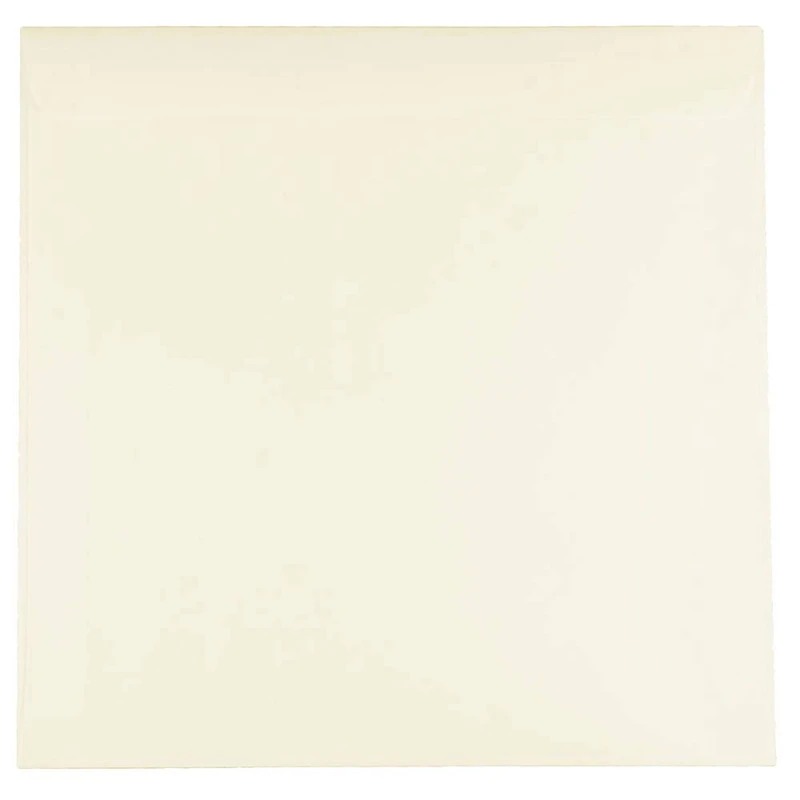 JAM Paper 9.5" x 9.5" Ivory Square Invitation Envelopes, 100ct.