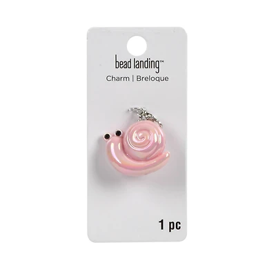 3D Pastel Snail Charm by Bead Landing™