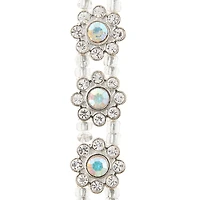 12 Pack: Silver-Plated Flower Sliders, 15mm by Bead Landing™