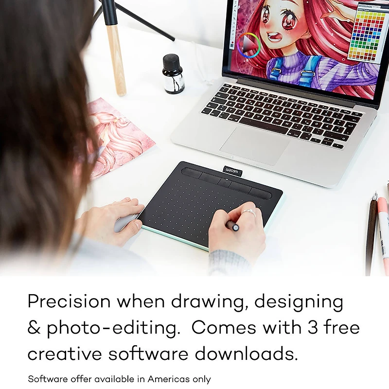 Wacom Intuos Small Wireless Graphics Tablet with Software