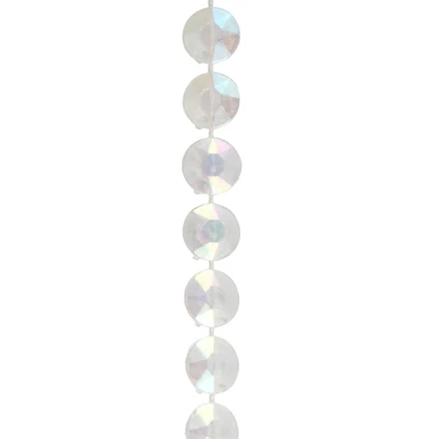 10mm Clear AB Faceted Disc Plastic Bead Garland, 50ft. by Bead Landing™