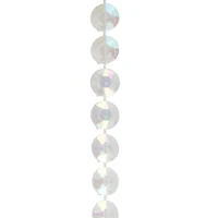 10mm Clear AB Faceted Disc Plastic Bead Garland, 50ft. by Bead Landing™