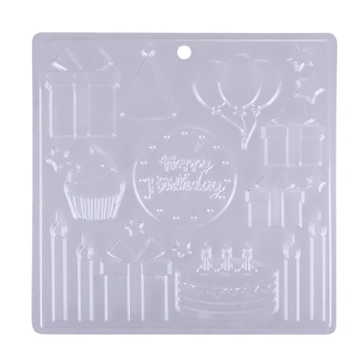 Birthday Plastic Candy Mold by Makery™