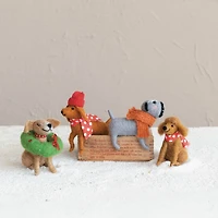Hello Honey® Wool Felt Christmas Dog Décor Set