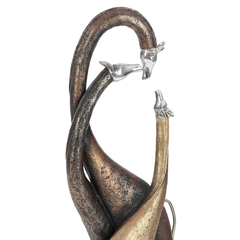 22" Brass Giraffe Sculpture