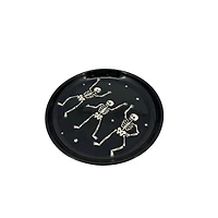 7" Black Skeletons Plate by Makery™