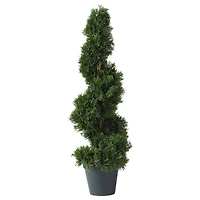 Potted Cedar Spiral Artificial Tree