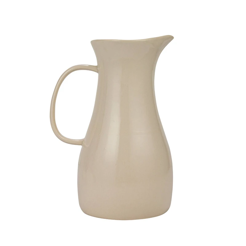 Hello Honey® 2qt. White & Blue Lobster Print Stoneware Pitcher