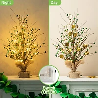 Glitzhome® 21" Lighted St. Patrick's Gold Coin Table Tree