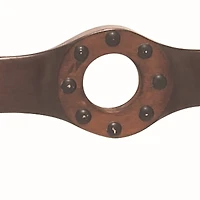 48" Brown Wood Plane Industrial Wall Decor, 2ct.