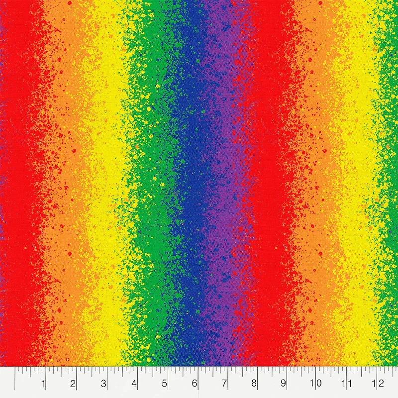 Fabric Editions Rainbow Ombre Cotton Fabric