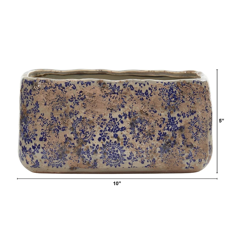 5" Tuscan Ceramic Rectangle Planter