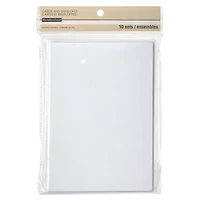 12 Packs: 10 ct. (120 total) White Cards & Envelopes by Recollections™, 5" x 7"