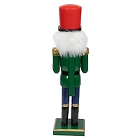 14" Wooden Christmas Nutcracker Drummer