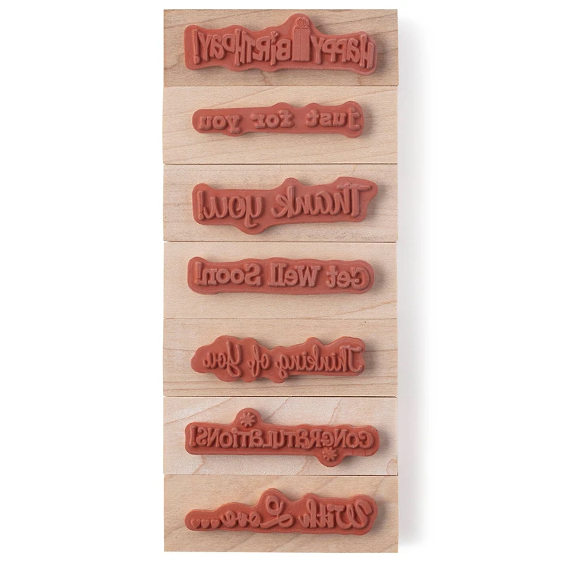 Greetings Wood Stamp Set by Recollections™