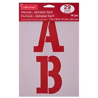 4.5" Serif Alphabet Stencils by Craft Smart®