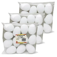 Hygloss® Styrofoam Eggs, 3 packs of 12