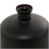 The Novogratz Black Glass Vase 10" x 10" x 12"