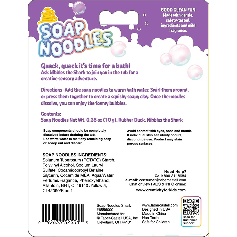 Faber-Castell Soap Noodles Nibbles the Shark Bathtub Kit