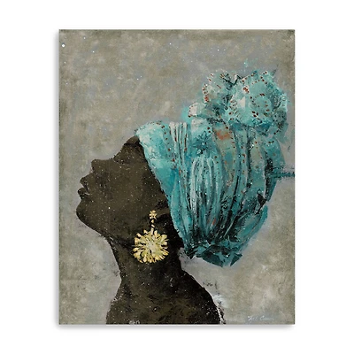 Profile Of A Woman II Canvas Giclee